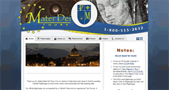 Desktop Screenshot of materdeitours.com